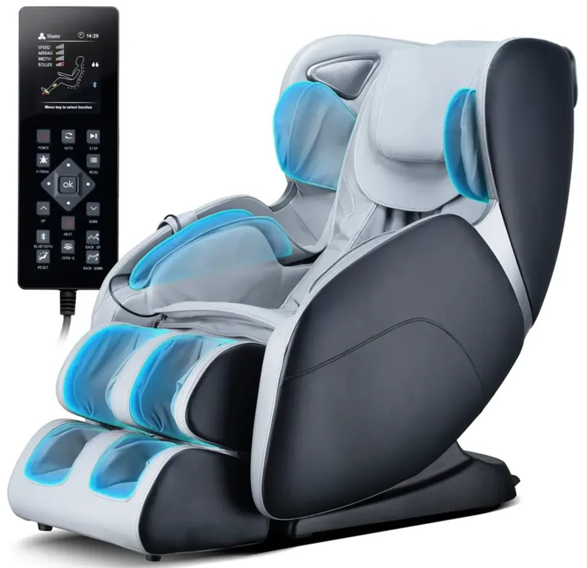 Bosscare - 3D Shiatsu Recline Massage Zero Gravity Full Body Chair With Waist Heating