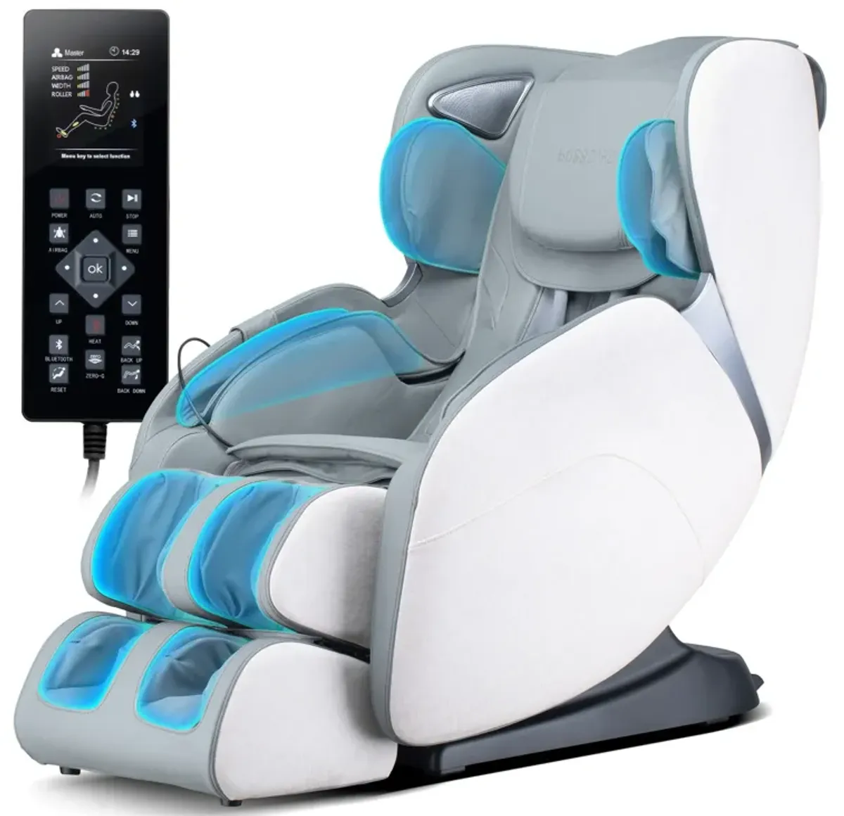 Bosscare - 3D Shiatsu Recline Massage Zero Gravity Full Body Chair With Waist Heating