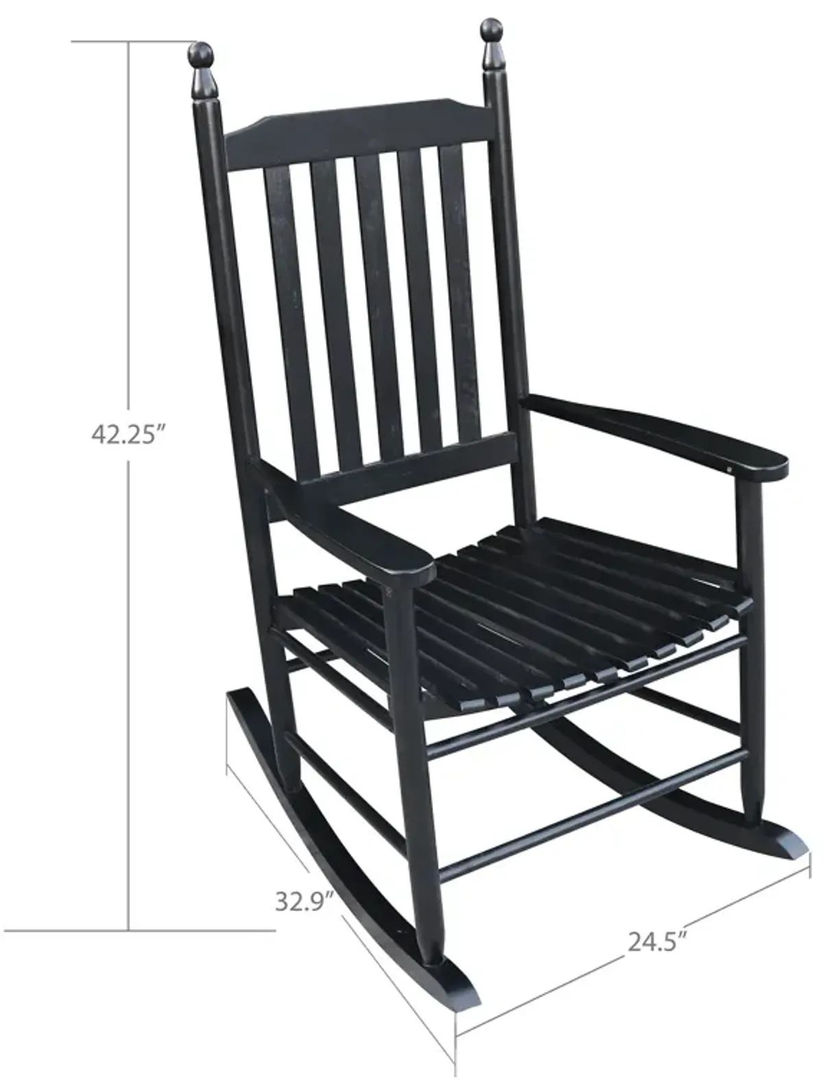 Wooden Porch Rocker Chair, Without Mat