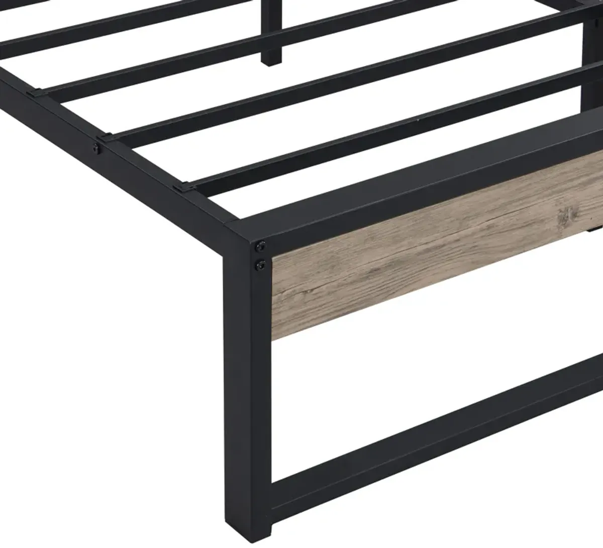 Queen Metal Bed - Black