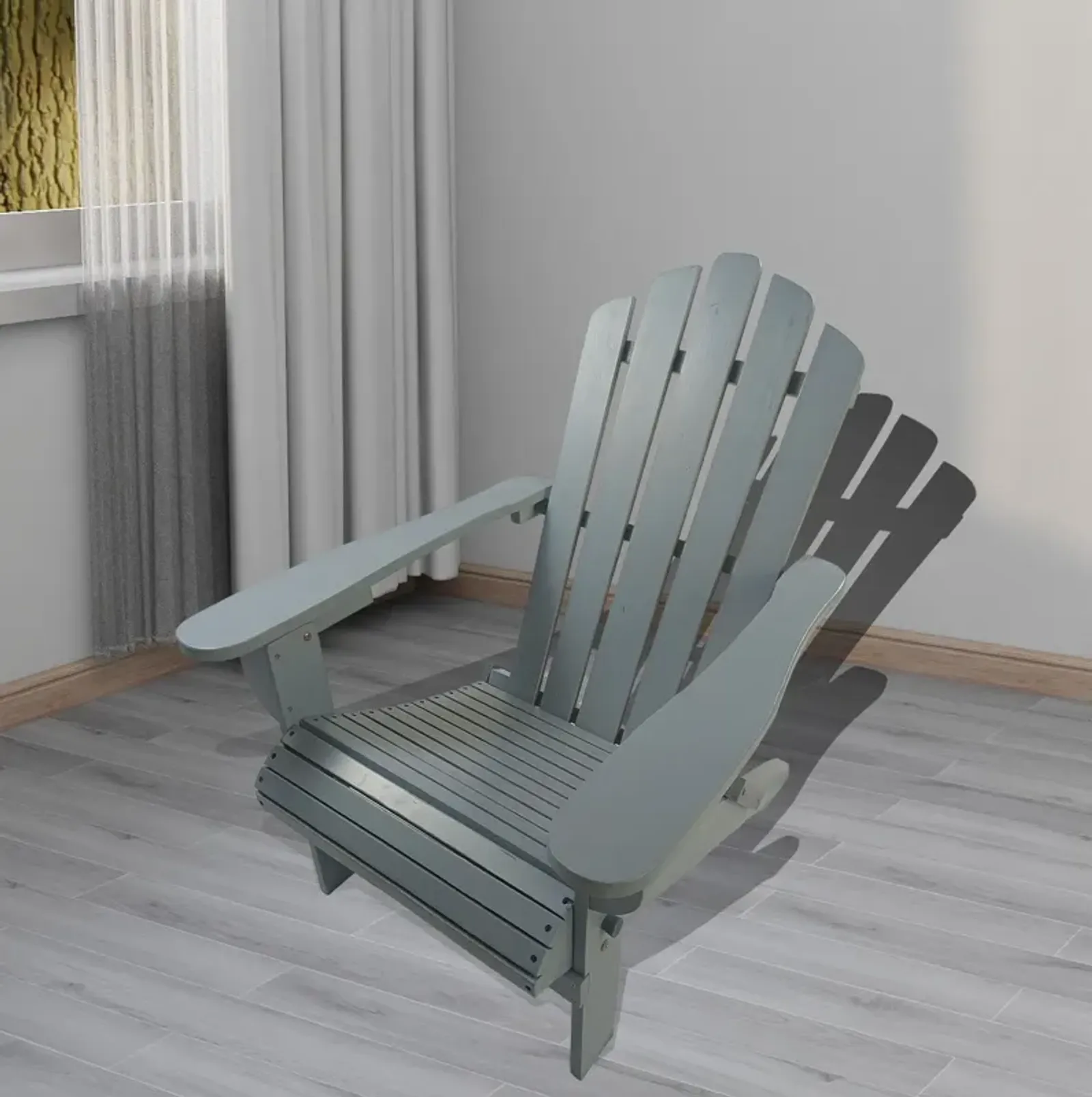 Outdoor Or Indoor Adirondack Chair - Walnut