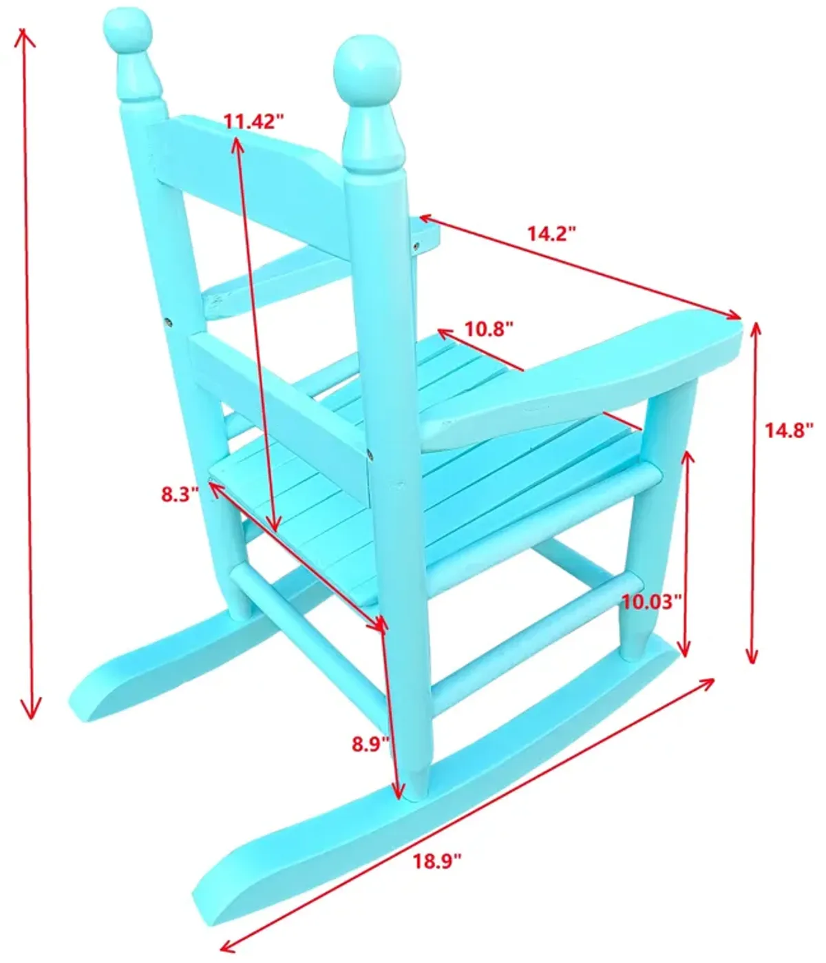 Children's Rocking Chair Indoor Or Outdoor, Suitable For Kids, Durable