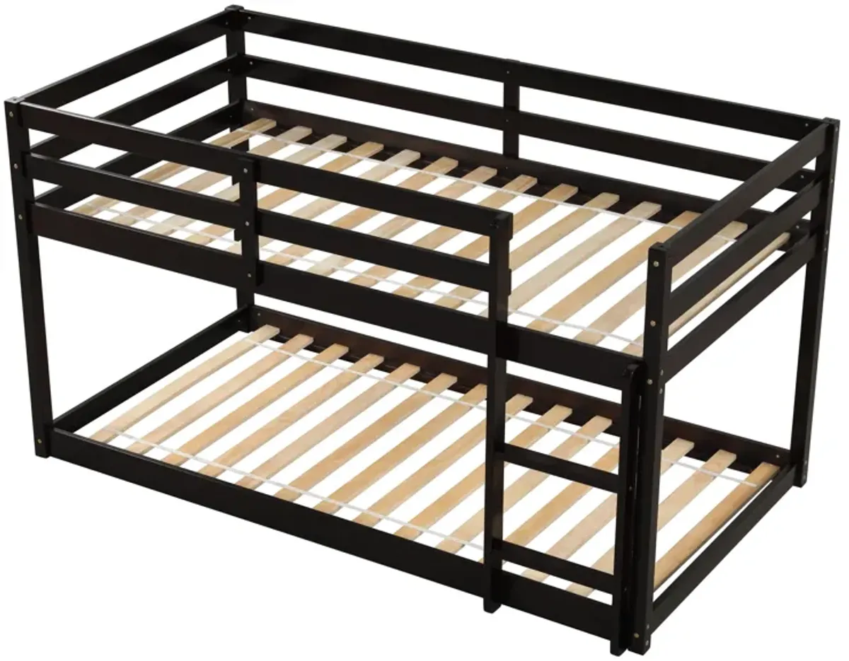 Twin Over Twin Floor Bunk Bed