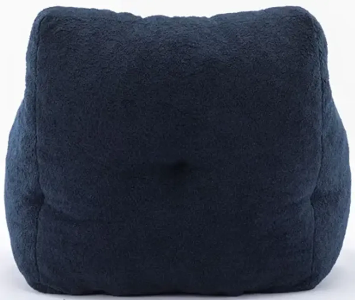 Soft Teddy Fabric Tufted Foam Bean Bag Chair With Teddy Fabric