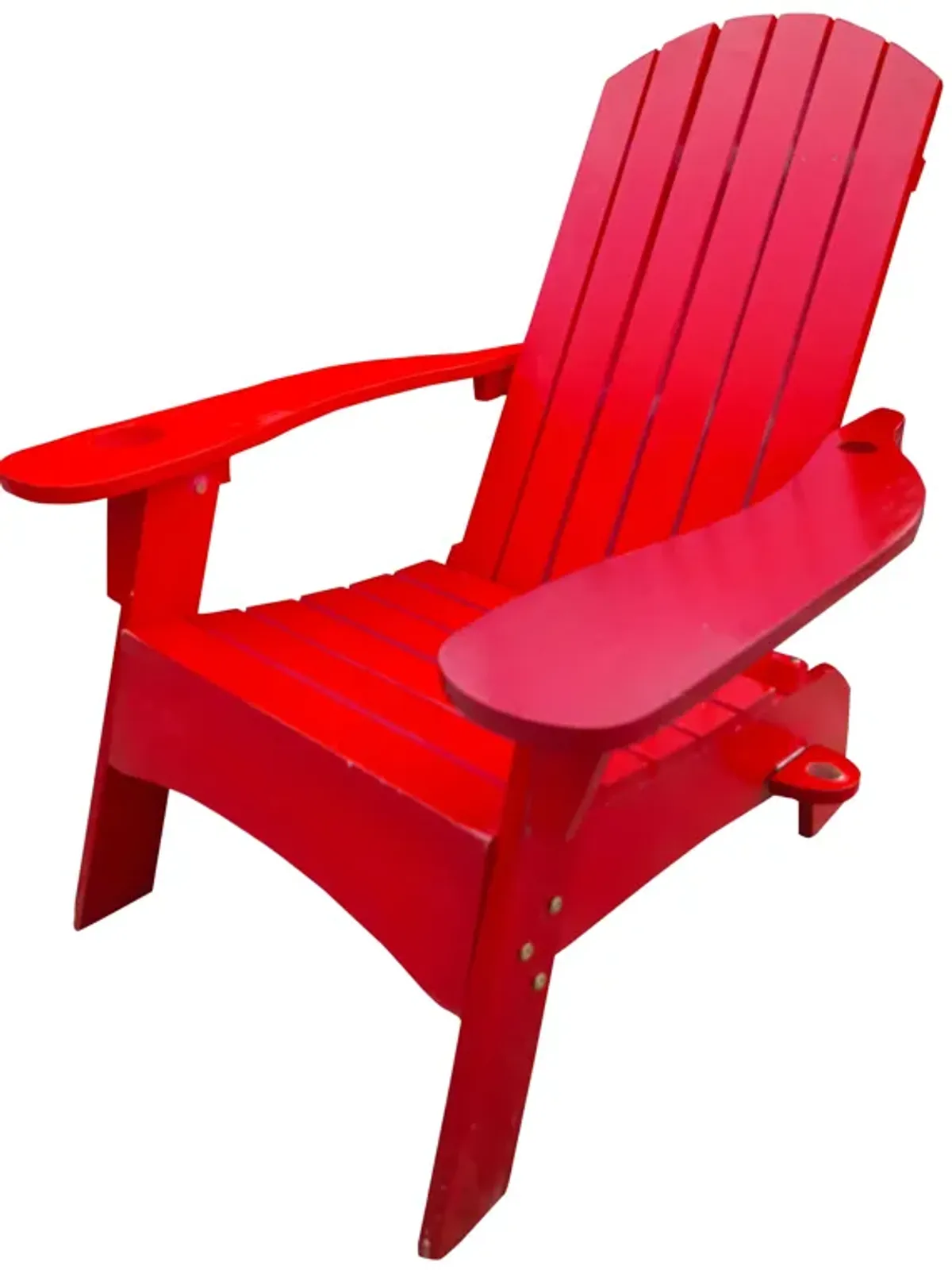 Outdoor Or Indoor Adirondack Chair With An Hole To Hold Umbrella On The Arm