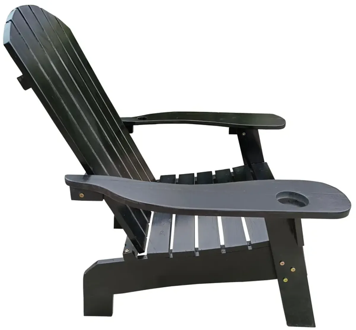 Outdoor Or Indoor Adirondack Chair With An Hole To Hold Umbrella On The Arm