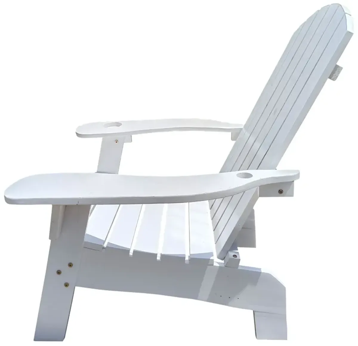 Outdoor Or Indoor Adirondack Chair With An Hole To Hold Umbrella On The Arm