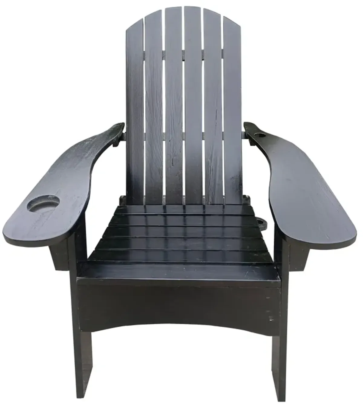 Outdoor Or Indoor Adirondack Chair With An Hole To Hold Umbrella On The Arm