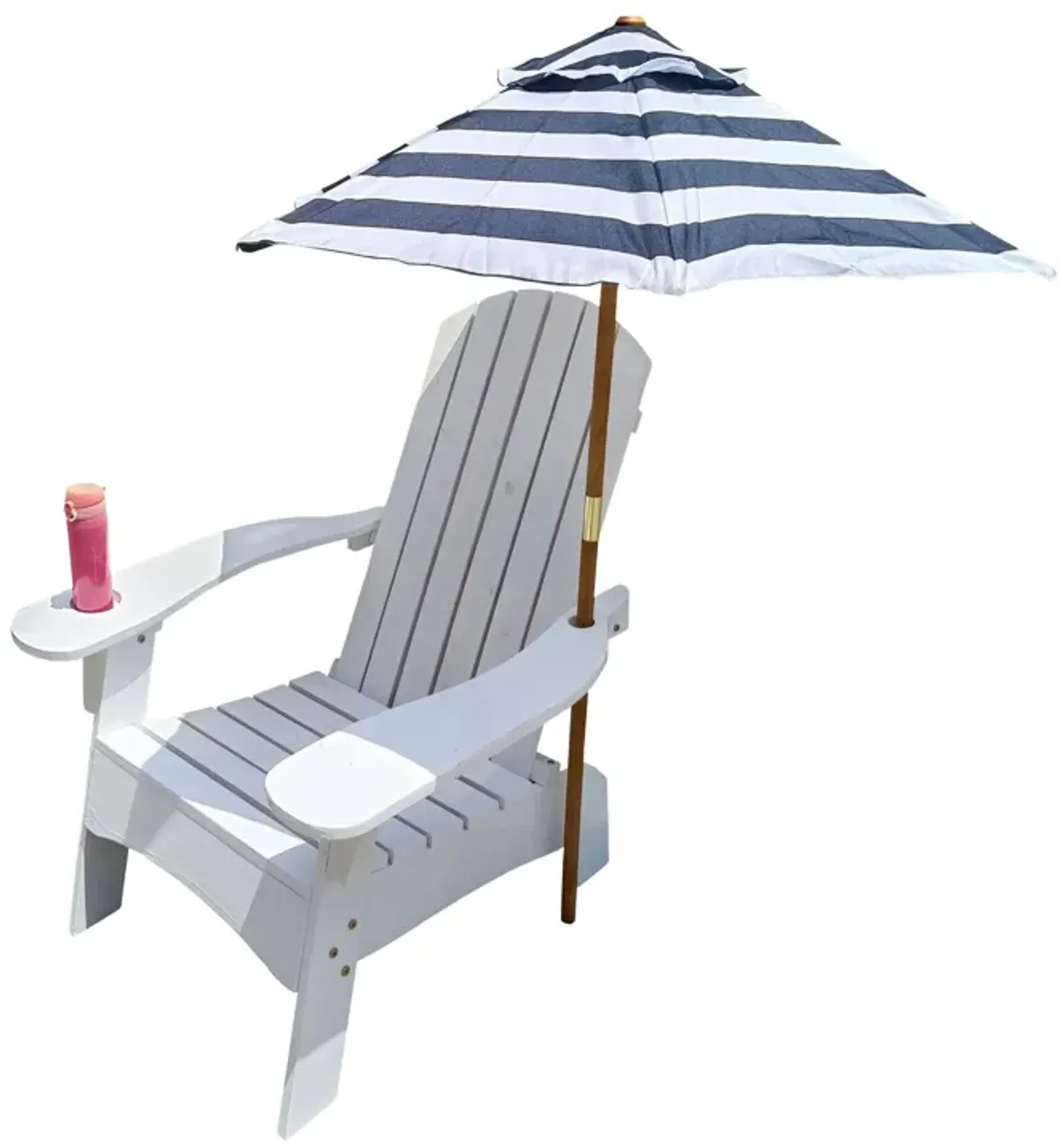 Outdoor Or Indoor Adirondack Chair With An Hole To Hold Umbrella On The Arm