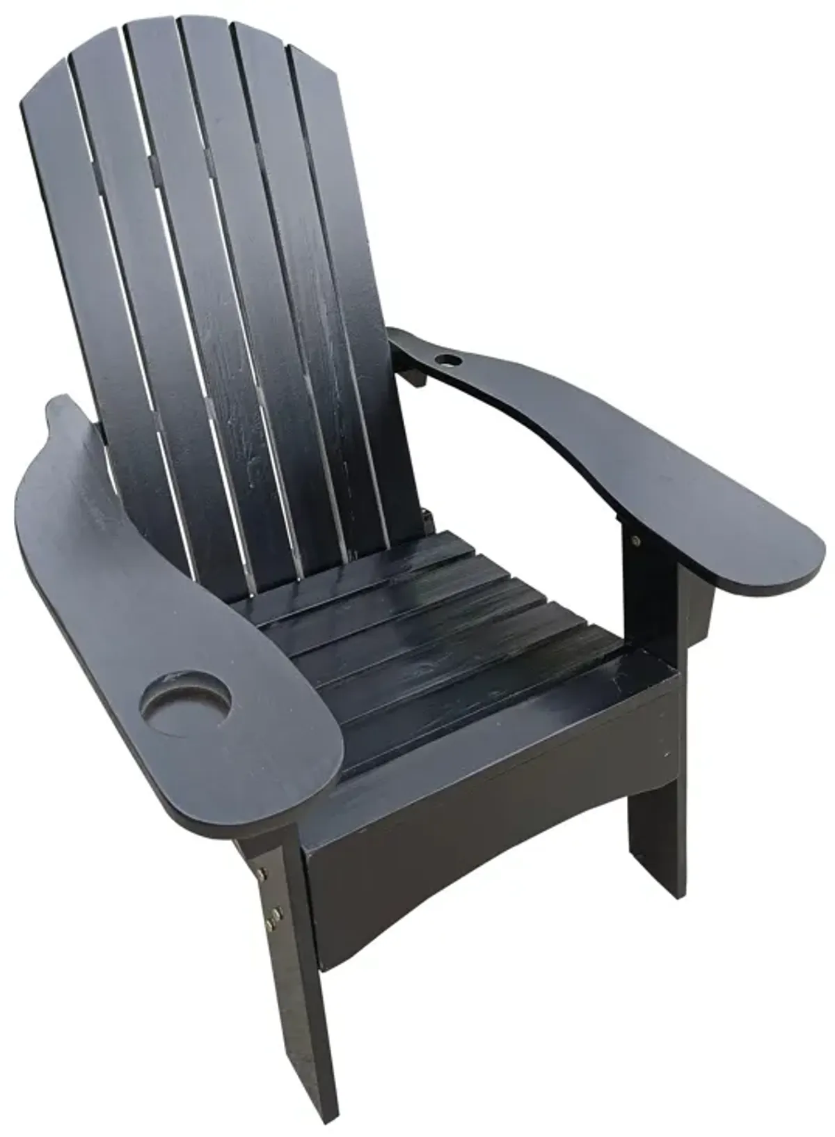 Outdoor Or Indoor Adirondack Chair With An Hole To Hold Umbrella On The Arm