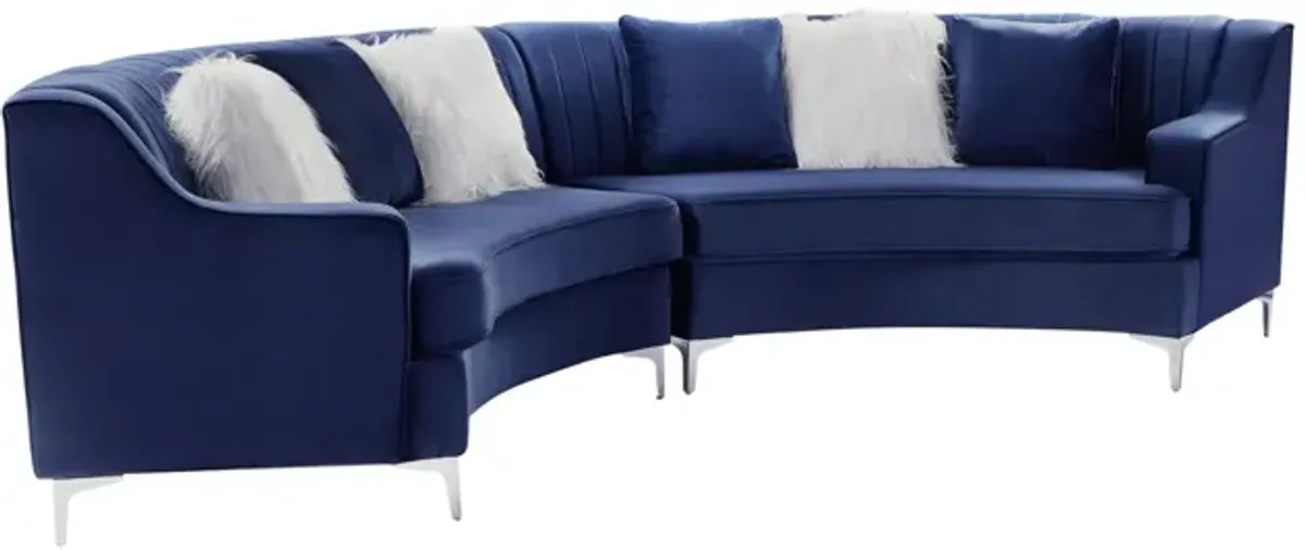 Velvet Curved Sofa