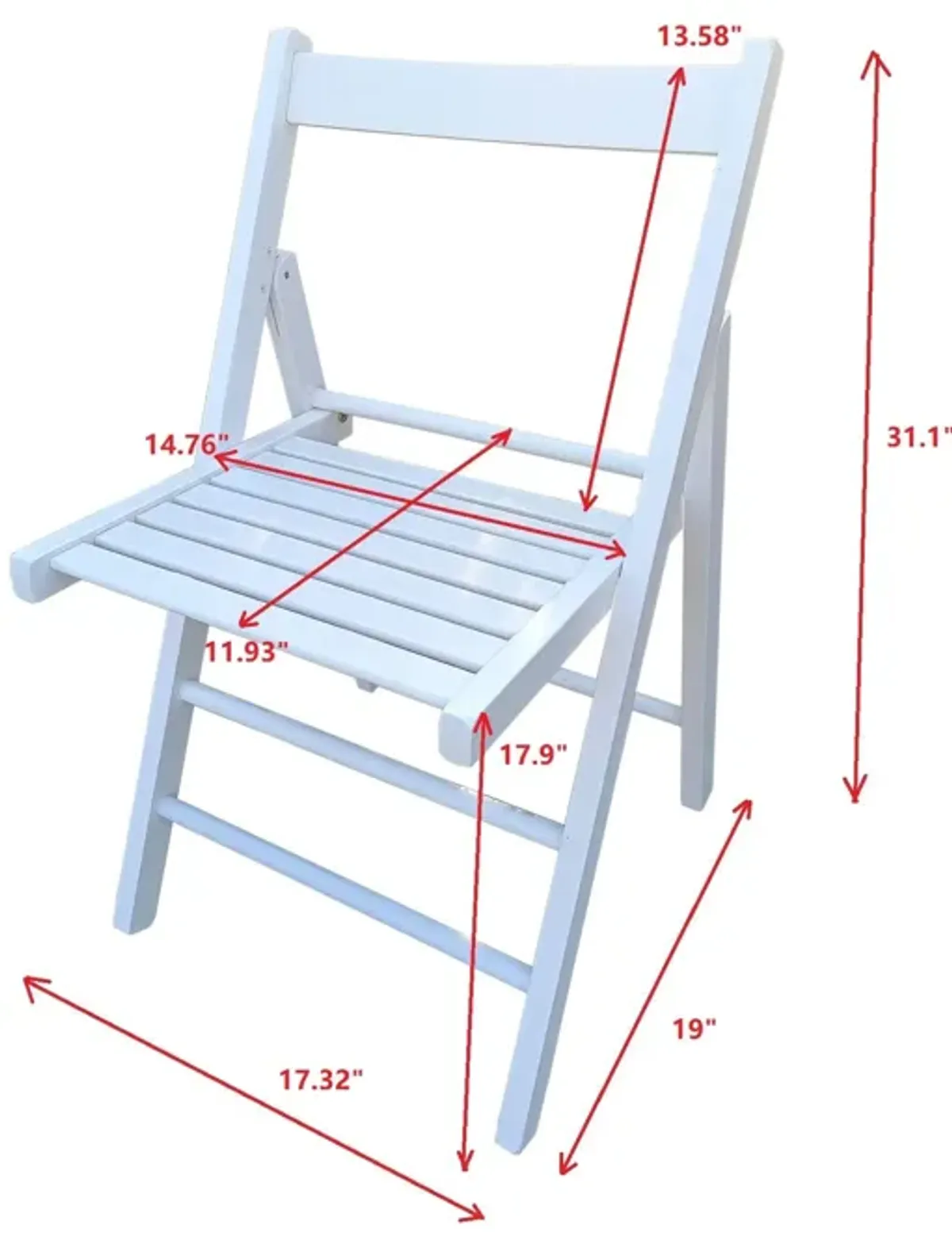 Folding Chair, Foldable Style (Set of 2)