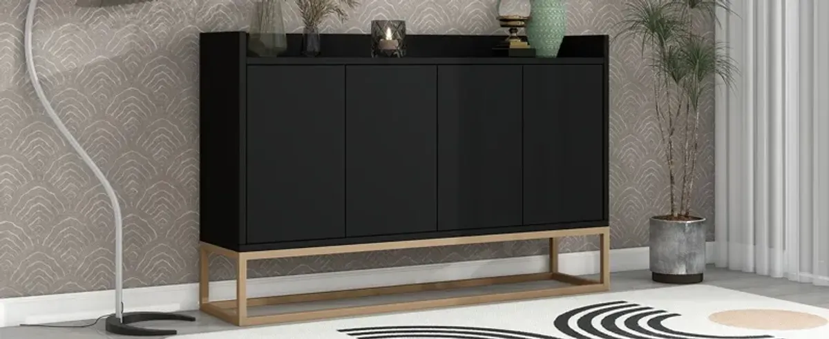 Modern Sideboard Elegant Buffet Cabinet With Large Storage Space For Dining Room, Entryway