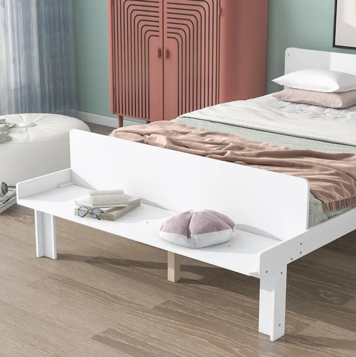 Bed With Footboard Bench