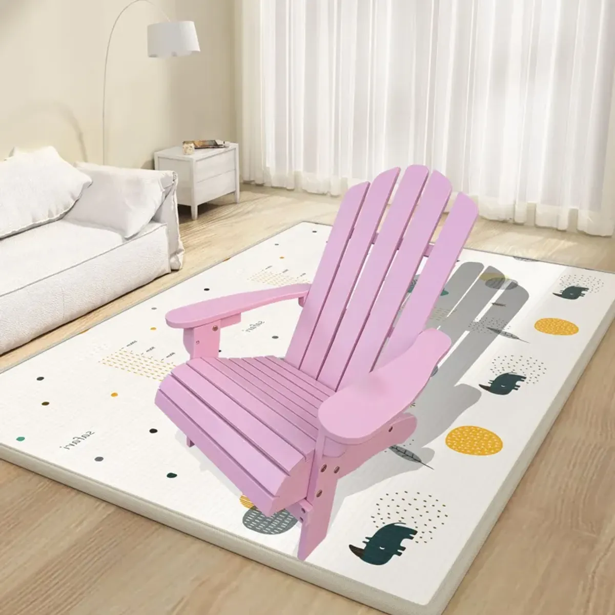 Outdoor Or Indoor Children Adirondack Chair