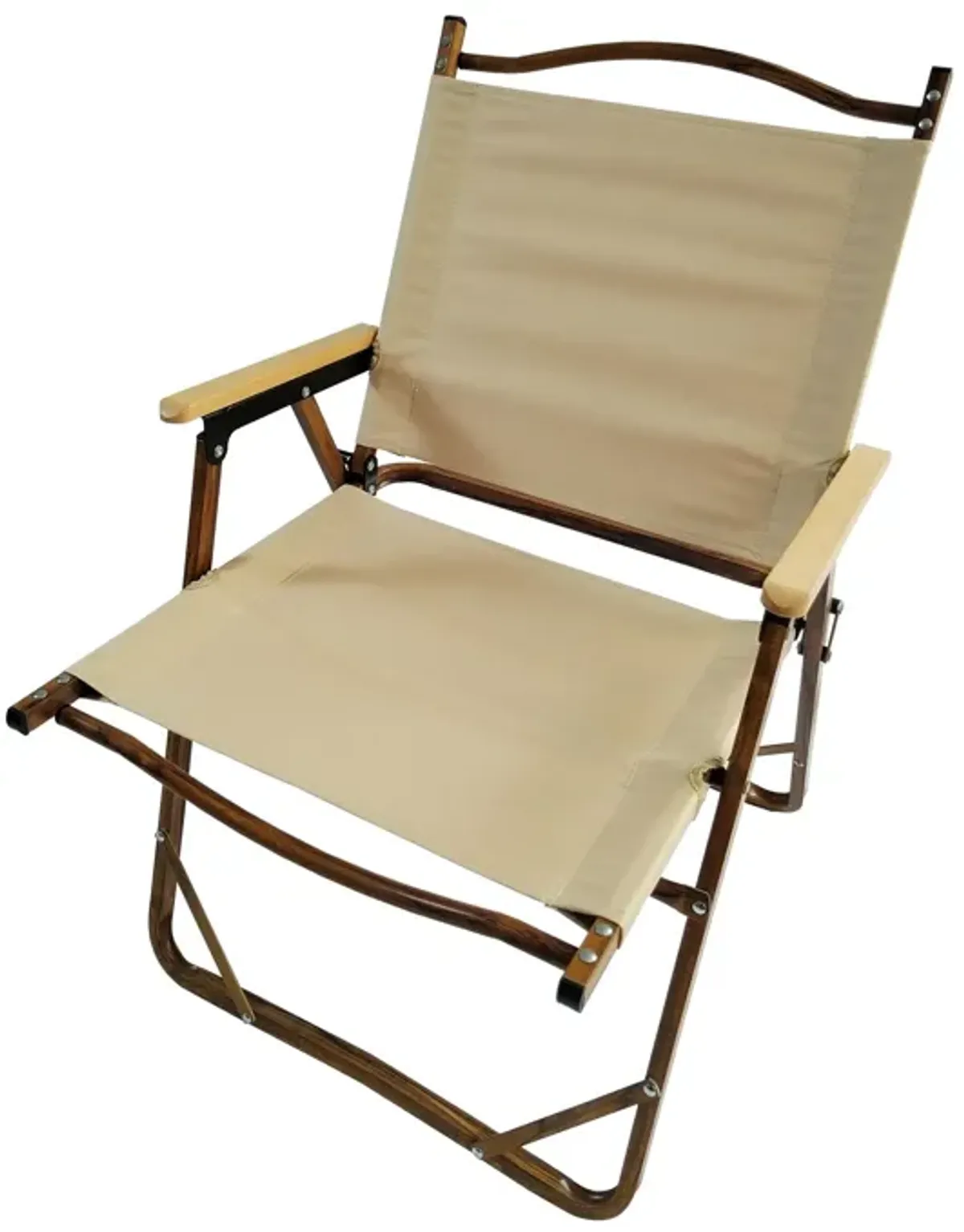 Comfy - Foldable And Portable Chair With Armrests, Indoor And Outdoor Universal (Set of 4) - Brown