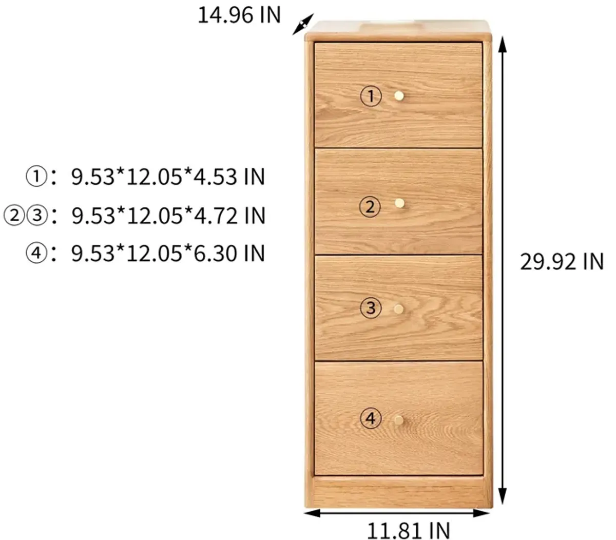 Free-Standing Corner Storage Cabinet For Living Room