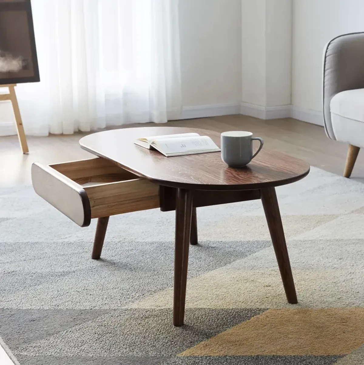 Capsule Centre Low Table With Drawers Coffee Table