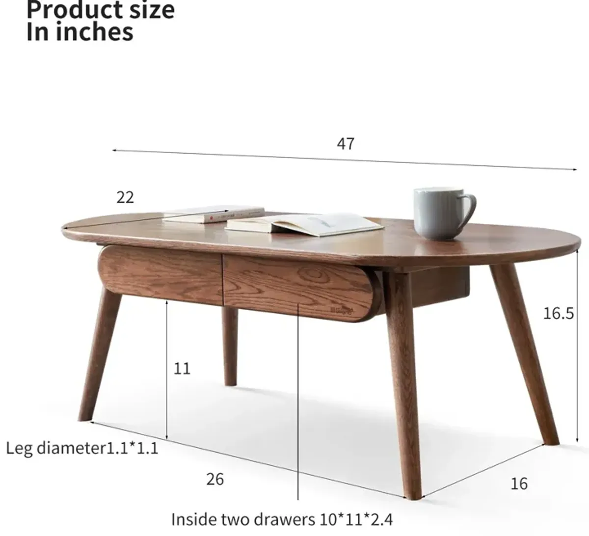 Capsule Centre Low Table With Drawers Coffee Table