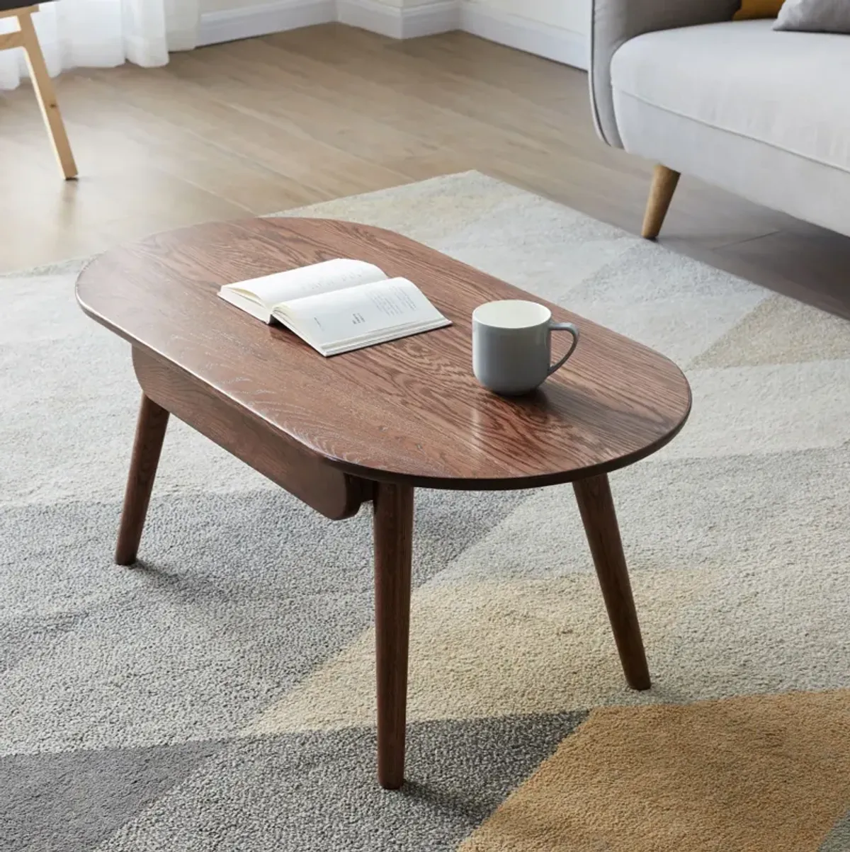 Capsule Centre Low Table With Drawers Coffee Table