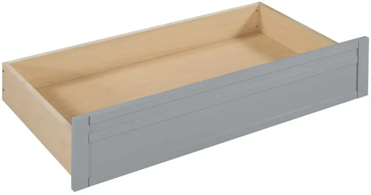 Daybed, Wood Slat Support, With Bedside Shelves And Two Drawers