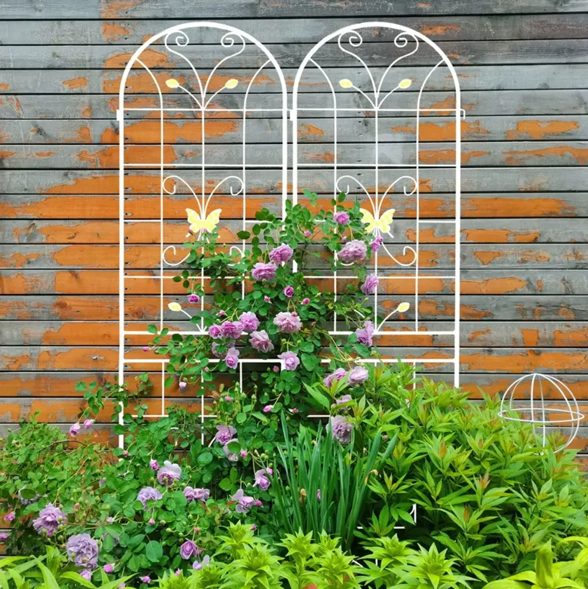 Garden Metal Trellis Rustproof Trellis For Climbing Plants Outdoor Flower Support