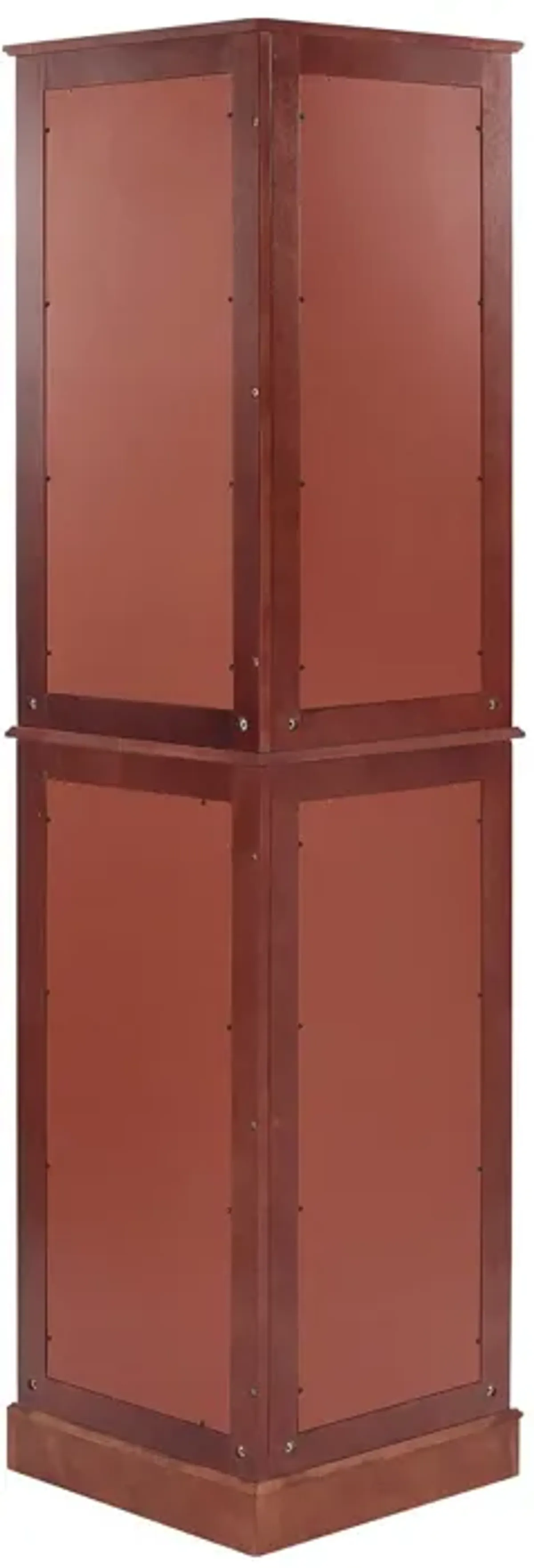 Corner Curio Dispaly Cabinet With Lights, Adjustable Tempered Glass Shelves, Mirrored Back (E26 Light Bulb Not Included)