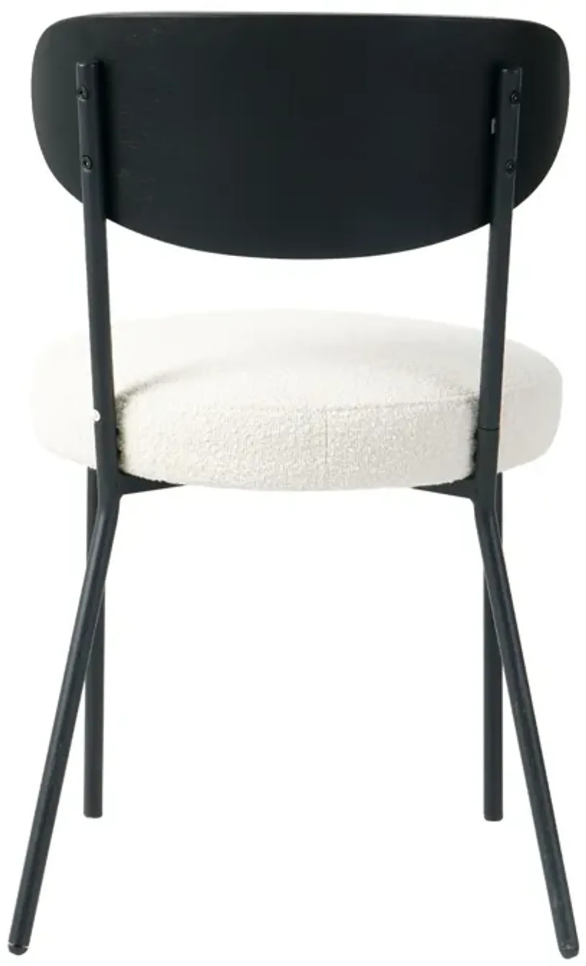 Modern Gray Simple Teddy Velvet Dining Chair Upholstered Chair Family Bedroom Stool Back Dressing, Black Round Table Set, Bentwood Covered With Ash Veneer Chair Back, Chair Metal Leg