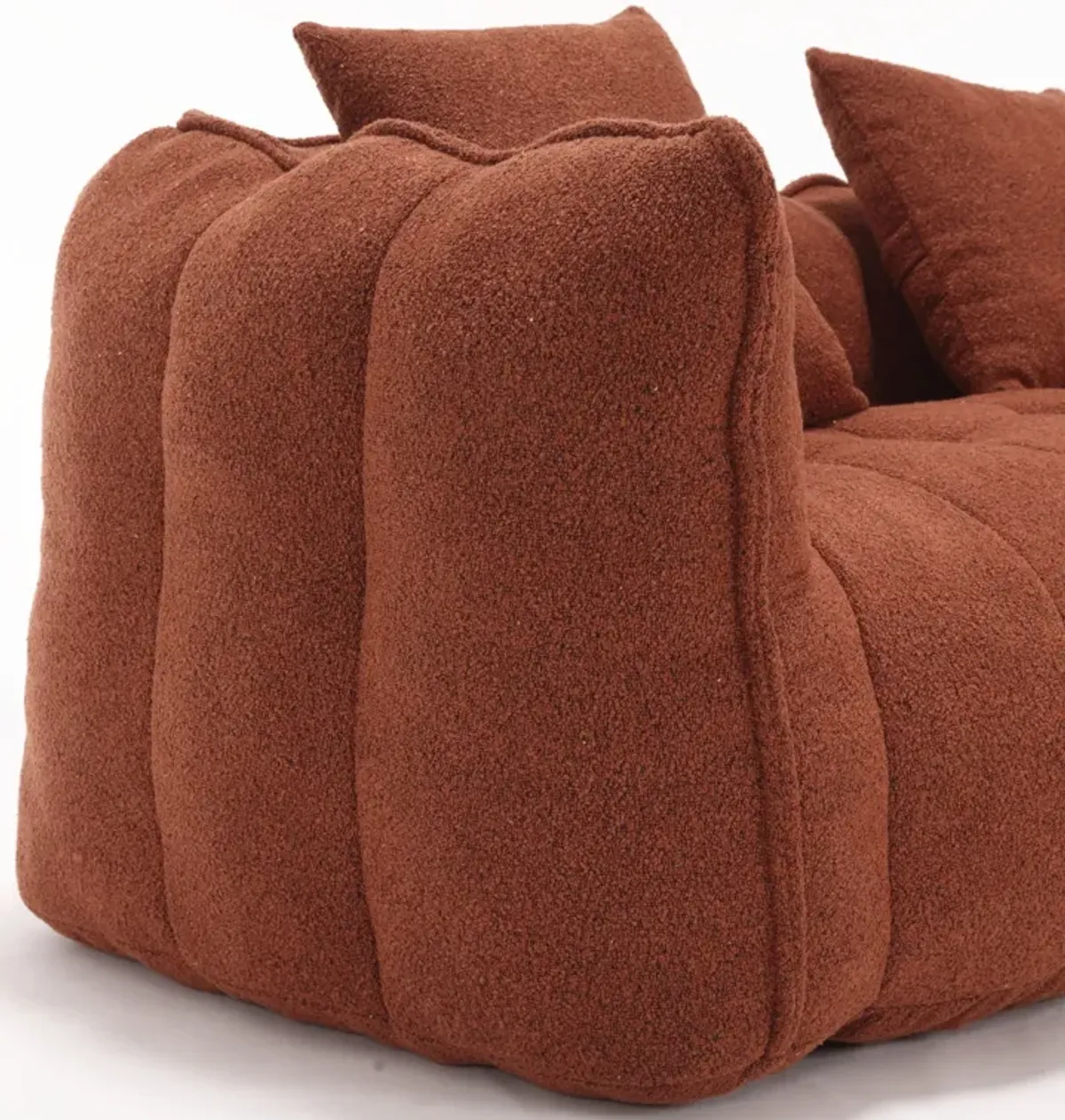 Soft Beanbag Chair With High Resilience Foam Core For Two People