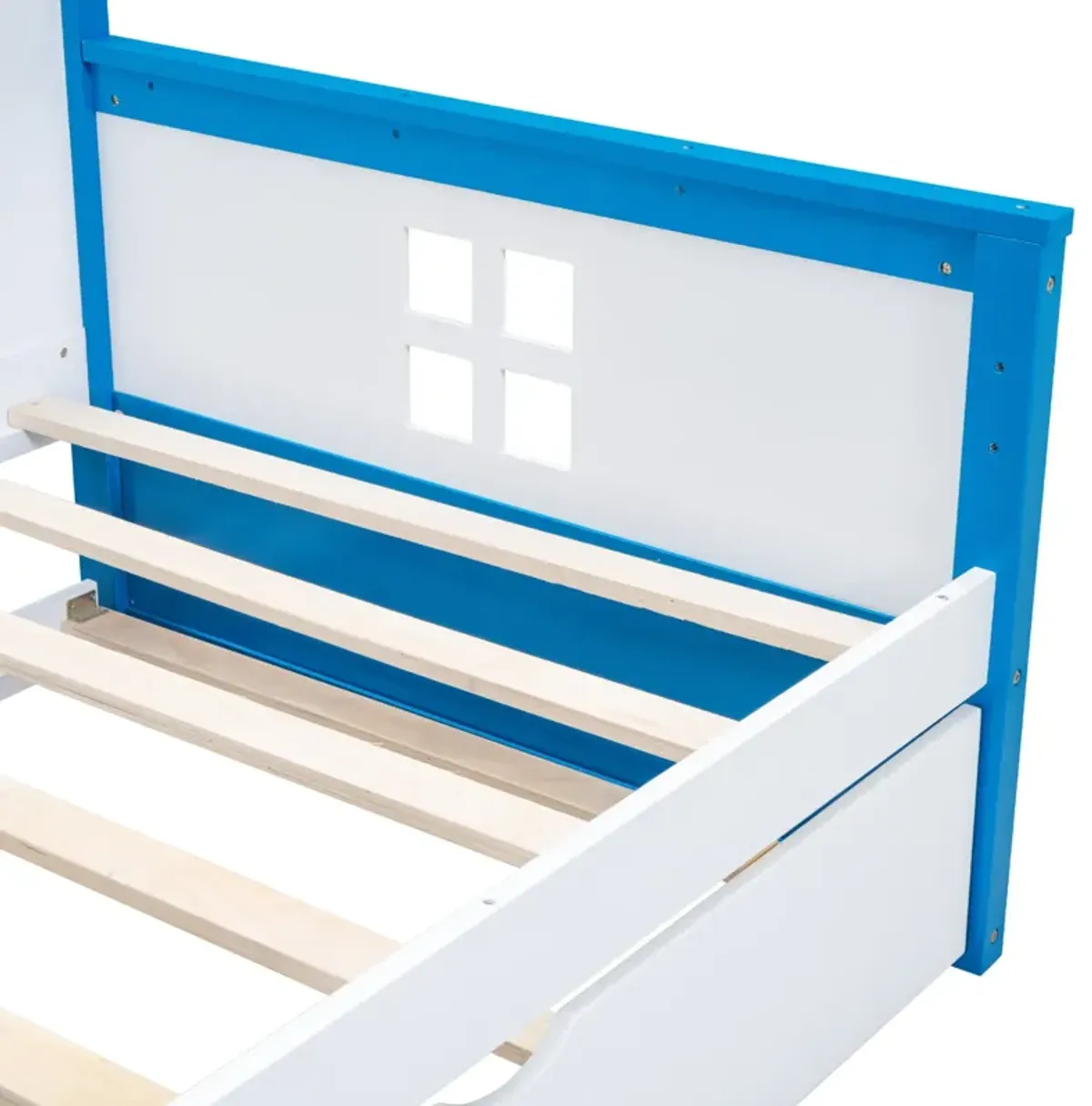 Wooden Daybed With Trundle And Sensor Light