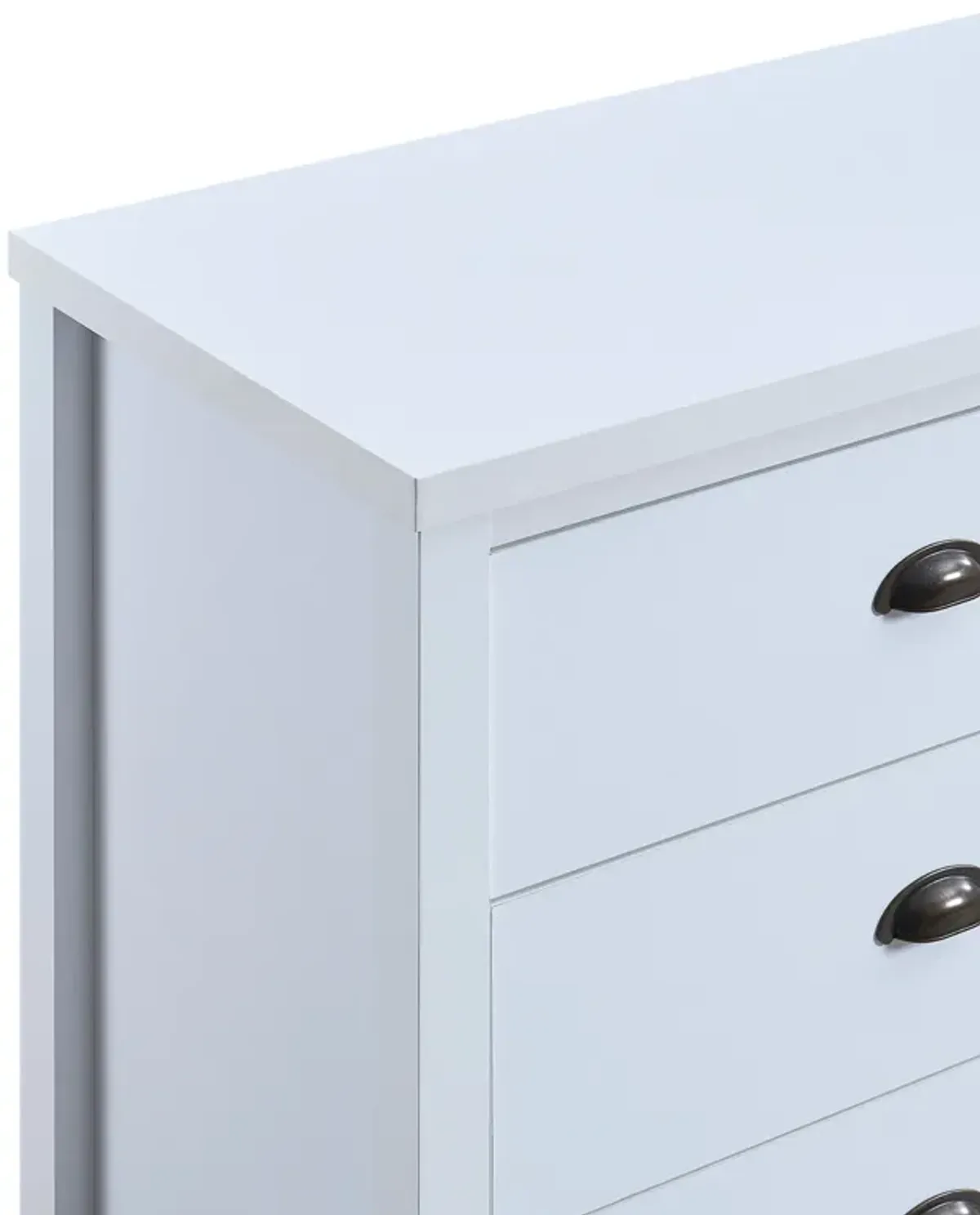 Safari - 6 Drawer Master Dresser With Interlock Drawer Feature Drawer Slide And Interlock Pre-Assembly, Wide Dressers For Bedroom 6 Deep Drawers For Closet Organizer - Classic White