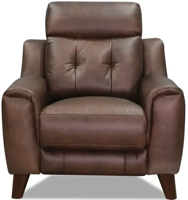 Torino - Power Headrest, Lumbar, Zero Gravity Waxy Pull Up Leather Recliner - Brown