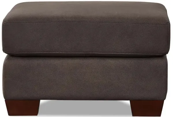 Marciano - Performance Sueded Leather Ottoman - Chocolate