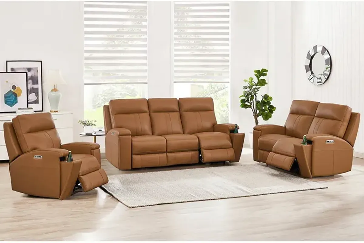 Venice - Power Headrest, Zero Gravity Reclining Sofa - Brown