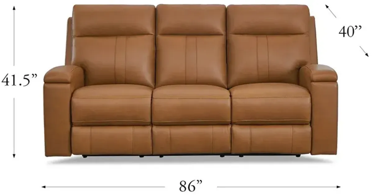 Venice - Power Headrest, Zero Gravity Reclining Sofa - Brown