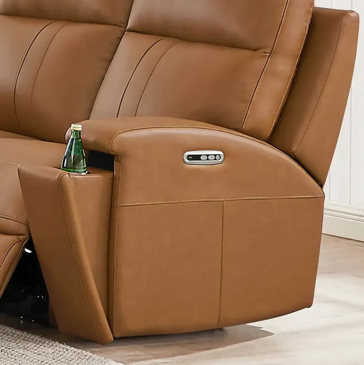 Venice - Power Headrest, Zero Gravity Reclining Sofa - Brown