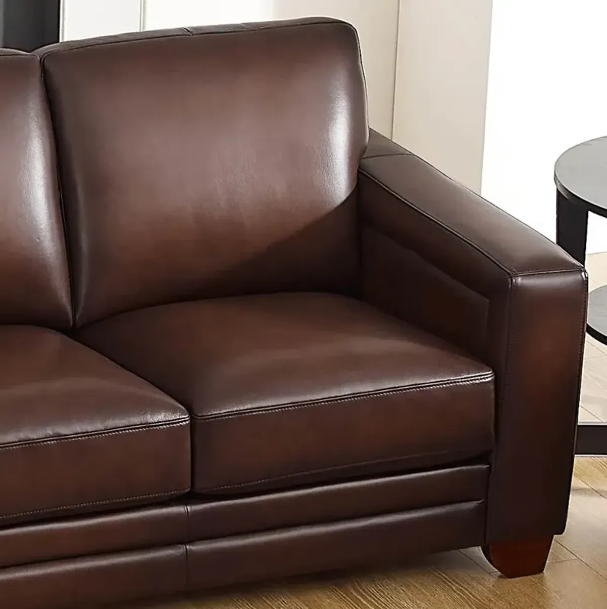 Aiden - Leather Loveseat