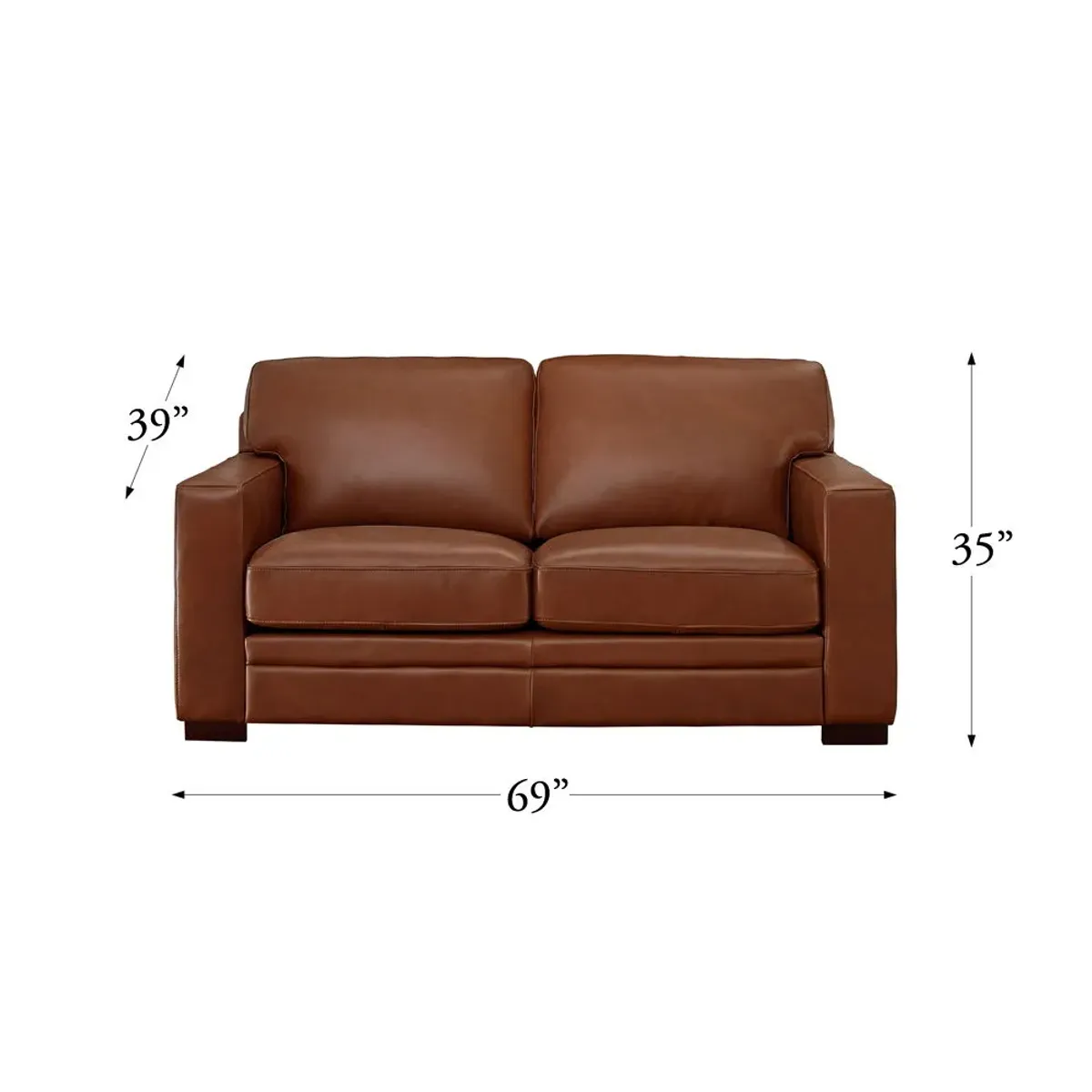 Dillon - Leather Loveseat