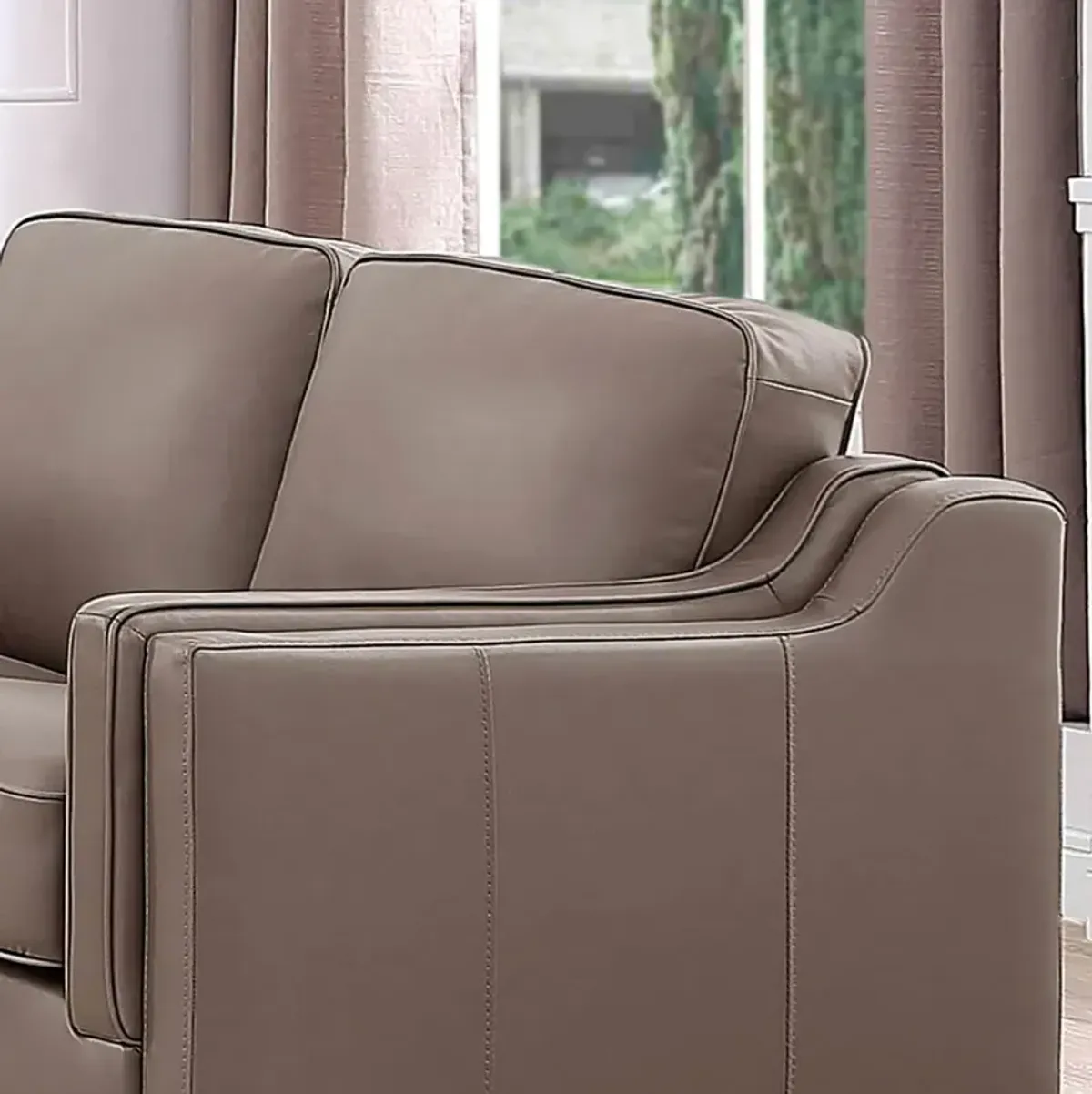 Bella - Top Grain Leather Loveseat