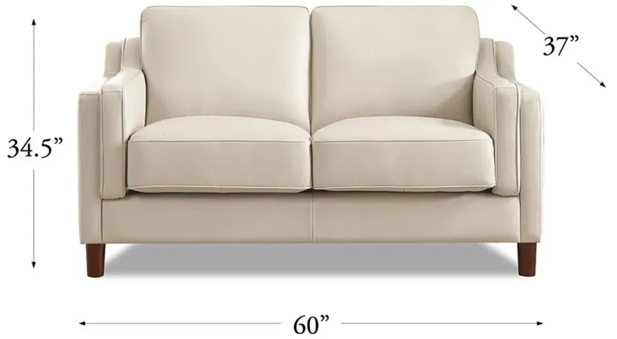 Bella - Top Grain Leather Loveseat