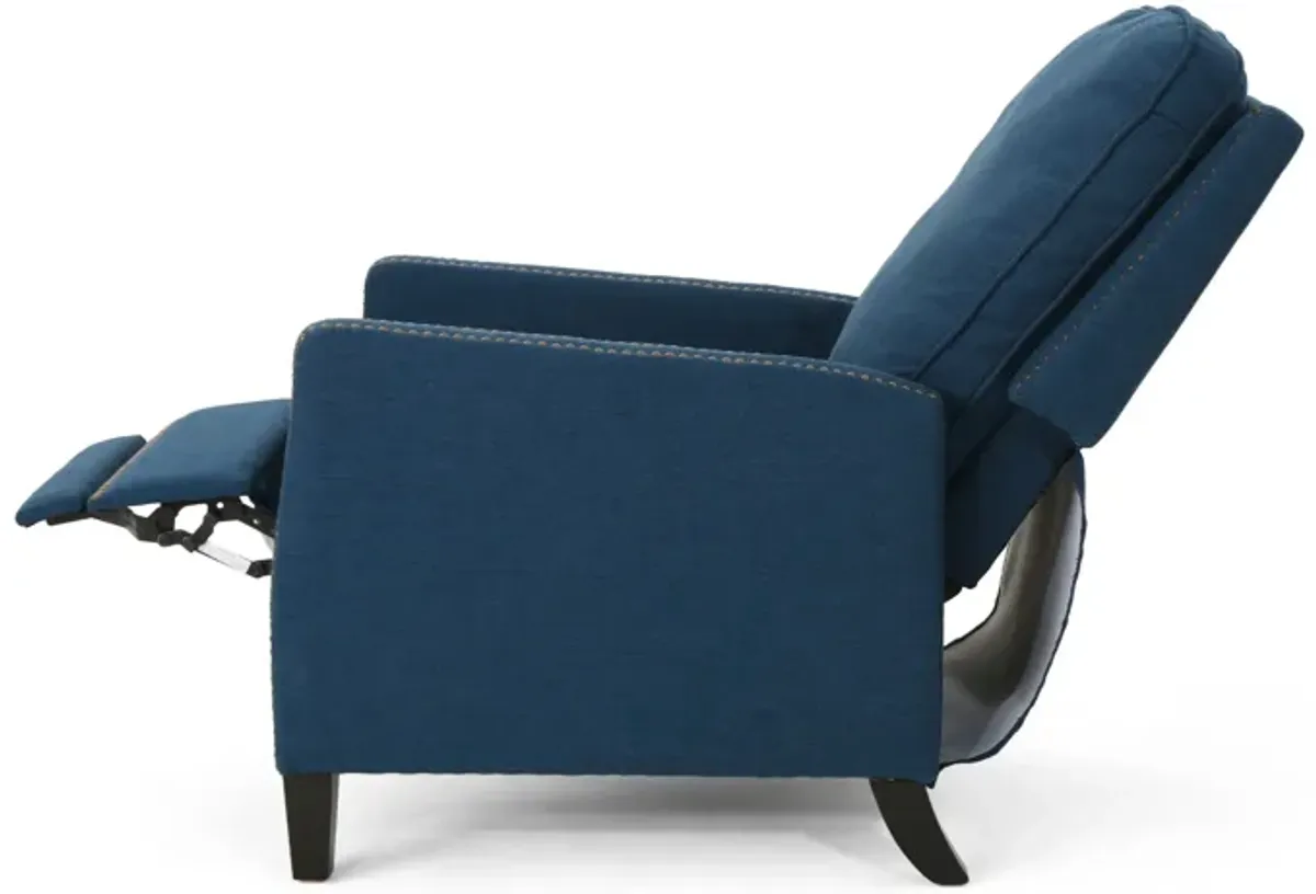 Wide - Standard Recliner Manual - Navy Blue