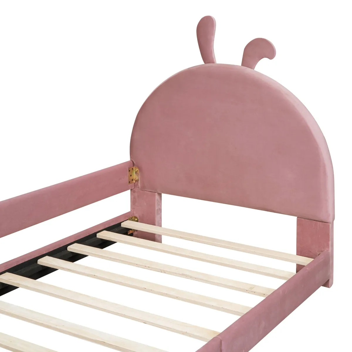 Upholstered Daybed With Rabbit Ear Shaped Headboard