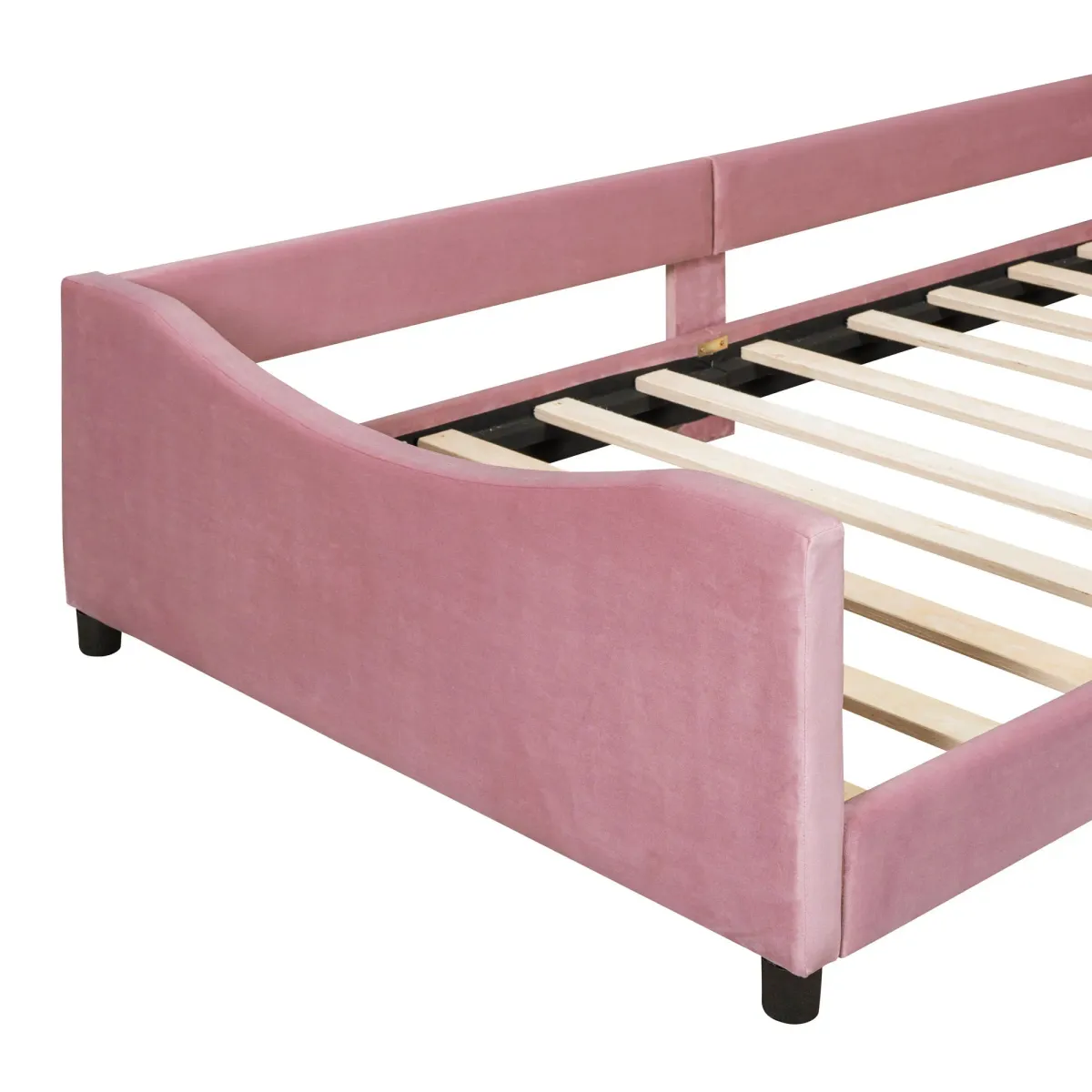 Upholstered Daybed With Rabbit Ear Shaped Headboard