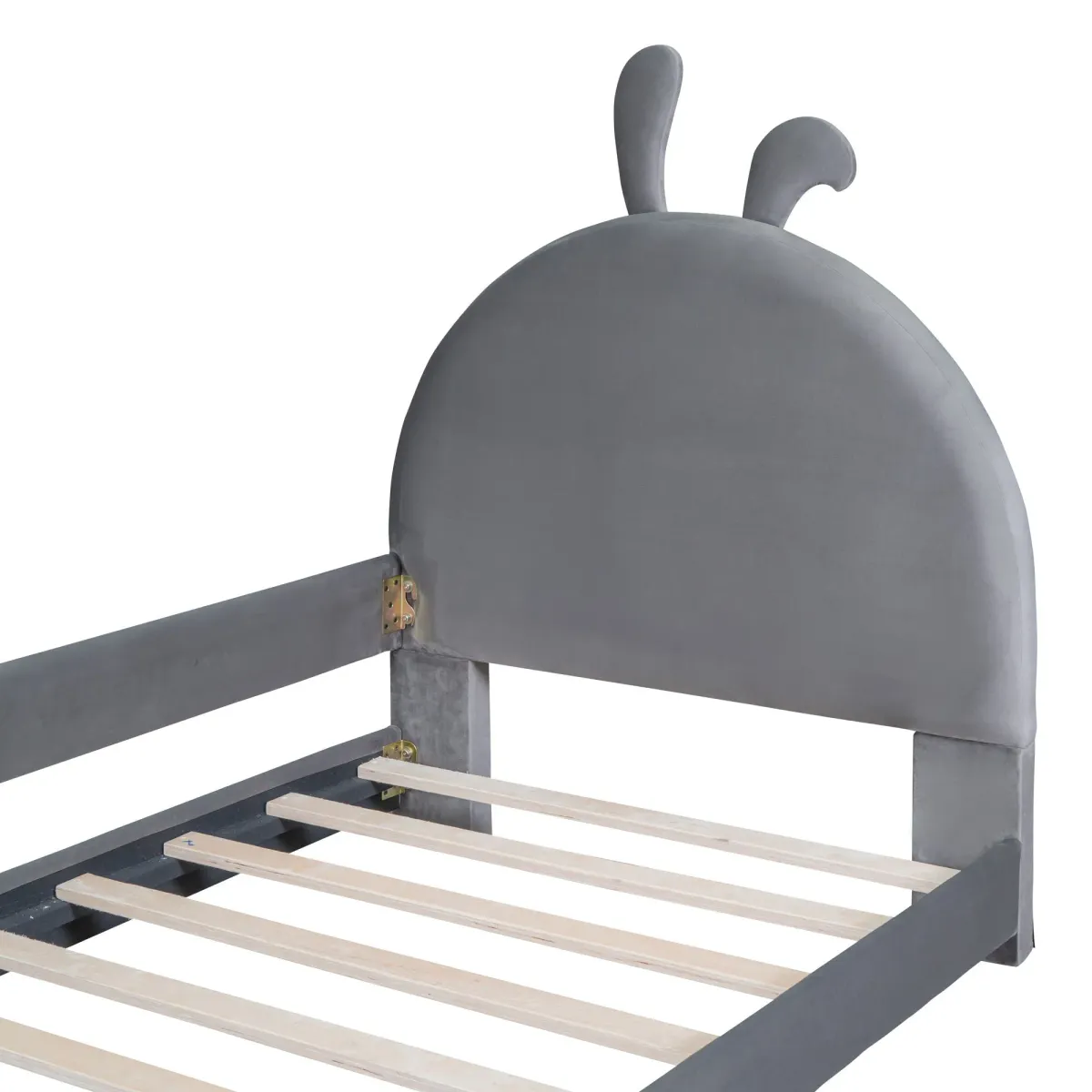 Upholstered Daybed With Rabbit Ear Shaped Headboard