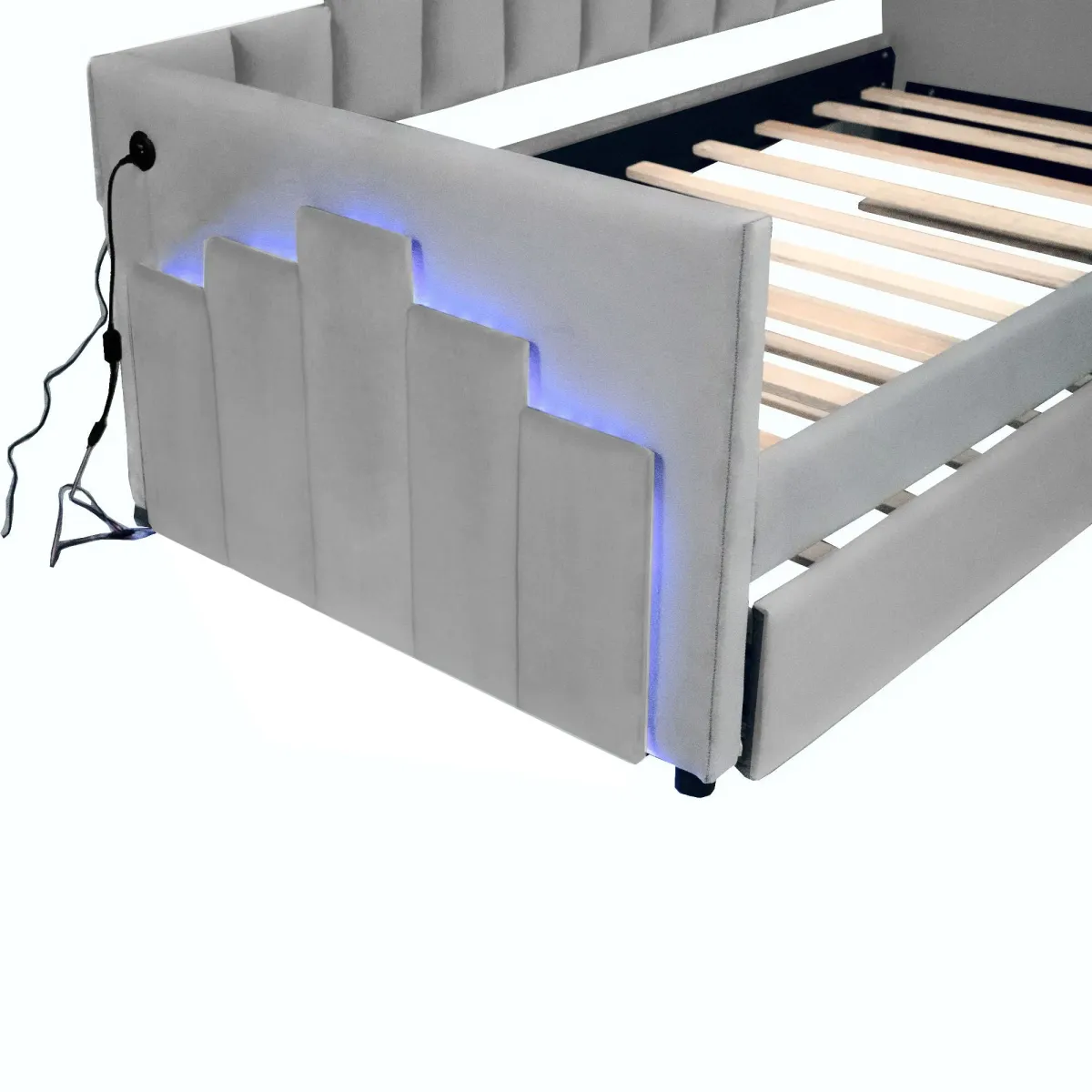 Upholstered Daybed With Light And USB Port