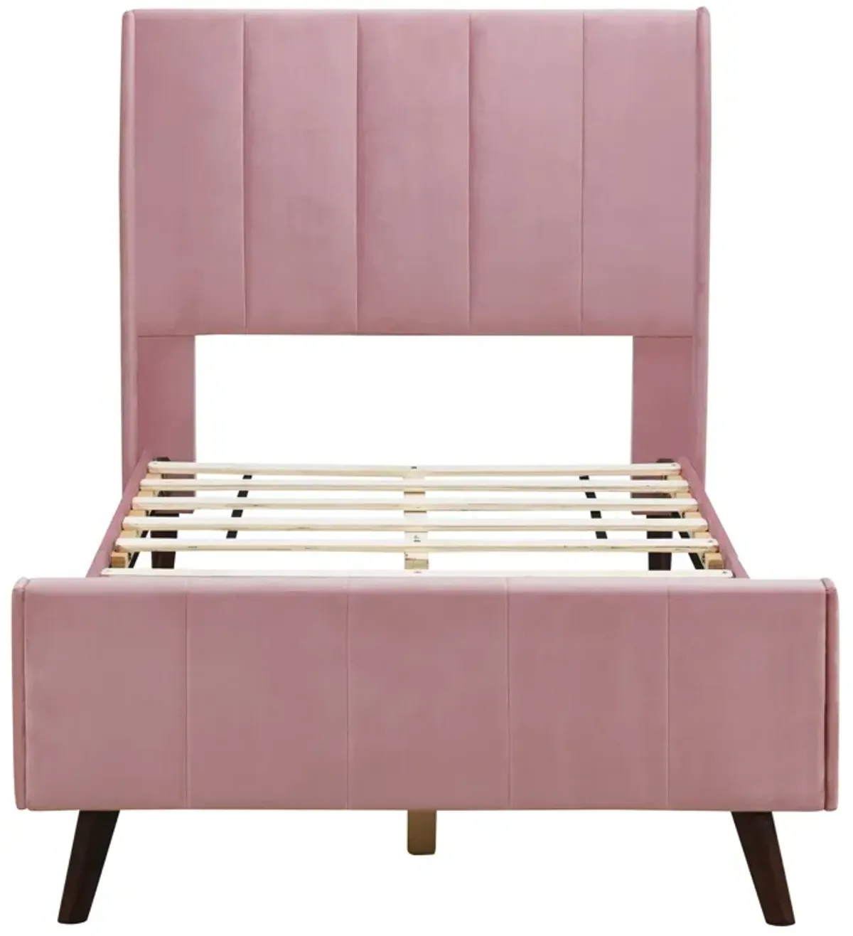 Upholstered Platform Bed Velvet