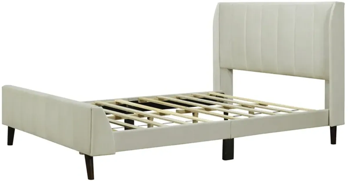 Upholstered Platform Bed, Velvet