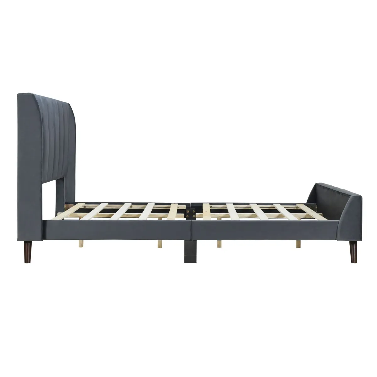 Upholstered Platform Bed, Velvet