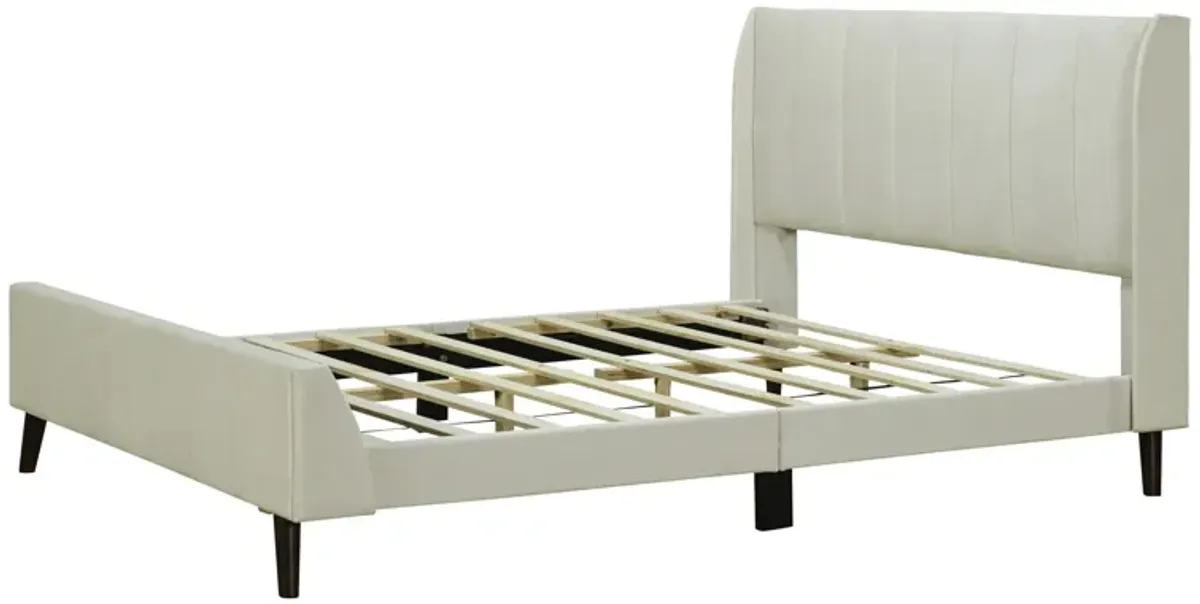 Upholstered Platform Bed, Velvet