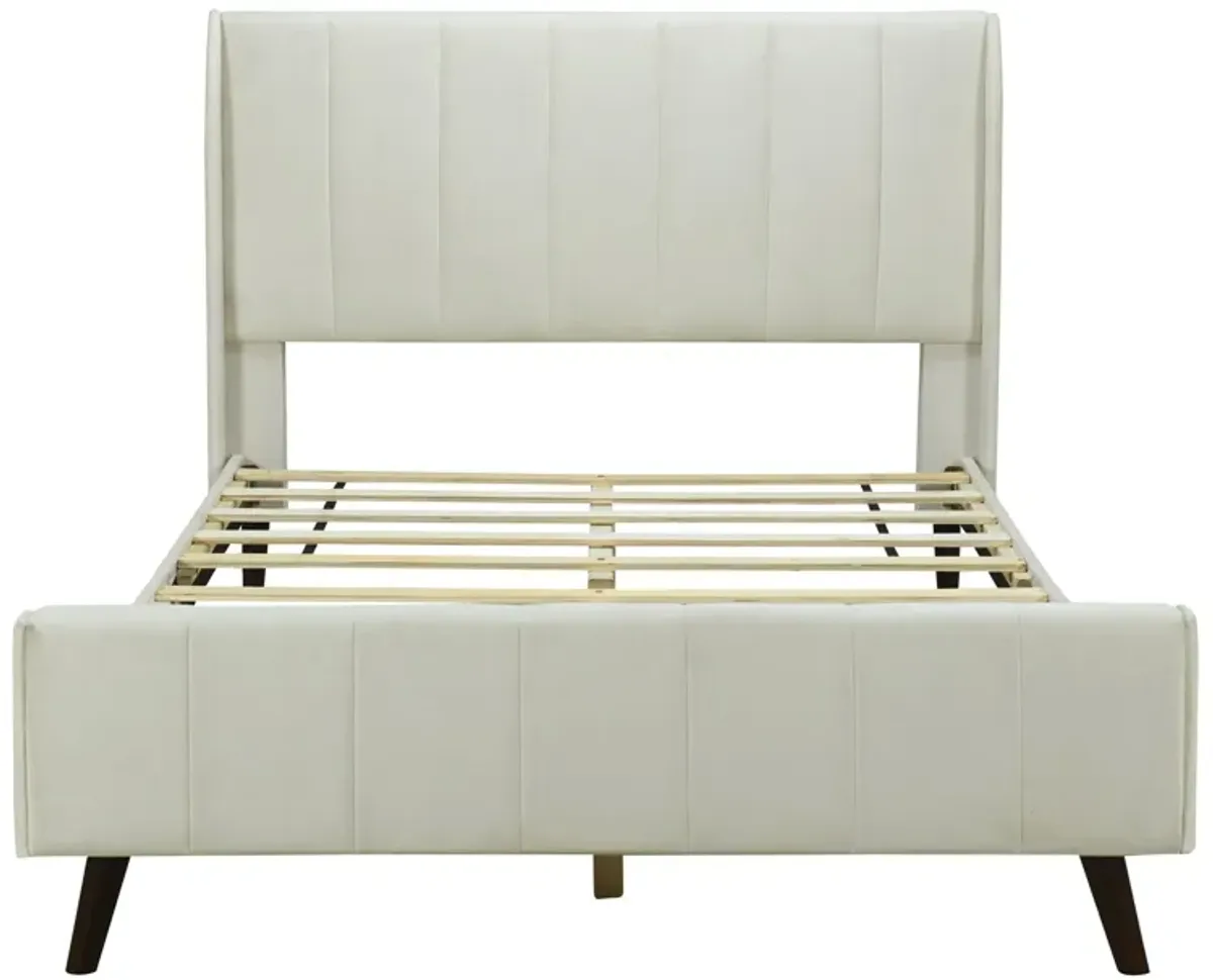 Upholstered Platform Bed, Velvet